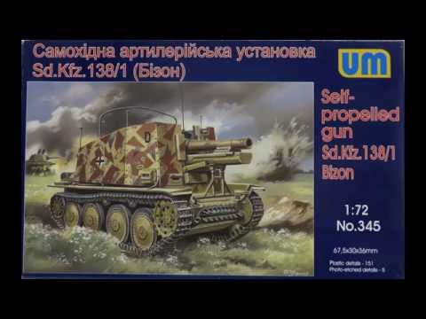 Unimodel 1/72 Sd Kfz 138/1 Bison SPG # 345 