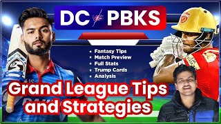 DC vs PBKS Dream11, PBKS vs DC Dream11, Delhi vs Punjab Dream11: Grand League Tips and Strategies