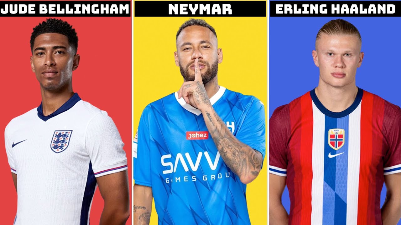 Comparison: Bellingham vs Neymar vs Haaland