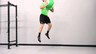 567. Medicine Ball Eccentric Squat Jump (:05sec)