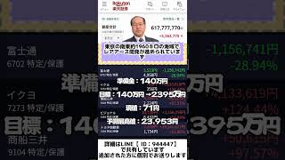 #日本株 #株初心者 #株式投資 #投資の勉強 #資産運用 #お金の勉強 #資産形成 #配当金活 #長期投資 #日本株投資 #youtubeshorts   #投資