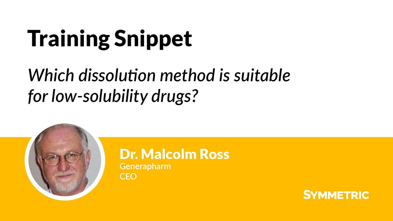 Training Snippet: Which dissolution method is suitable for low-solubility drugs?