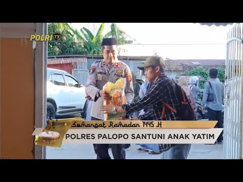 BERSAMA MAHASISWA, POLRES PALOPO SAMBANGI ANAK YATIM