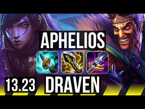 APHELIOS & Milio vs DRAVEN & Twitch (ADC) | Rank 3 Aphelios, 6/0/6, Rank 20 | NA Challenger | 13.23