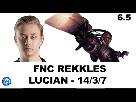 FNC Rekkles - Ezreal vs Lucian - EUW Ranked