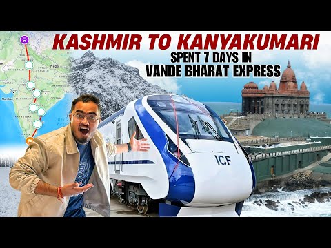 I Travelled KASHMIR to KANYAKUMARI on India’s FASTEST Train ( 4000 KM’s- 7 Days ) 😱