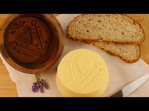 So bekommst du deine Butter aus dem Buttermodel, Butter formen