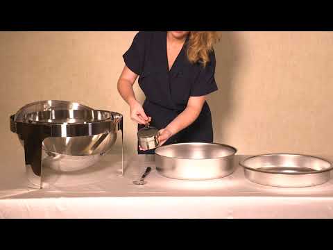Round chafing 6 quarts capacity dishes