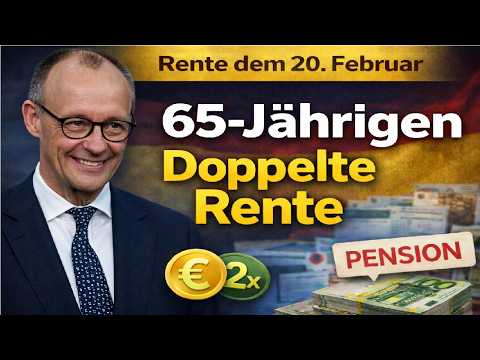 Rente ab dem 20. Februar! Doppelte Rente für jeden 65-Jährigen | Handeln Sie jetzt.