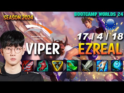 HLE Viper EZREAL vs ASHE ADC - Patch 14.20 EUW Ranked WORLDS 2024 Bootcamp | lolrec