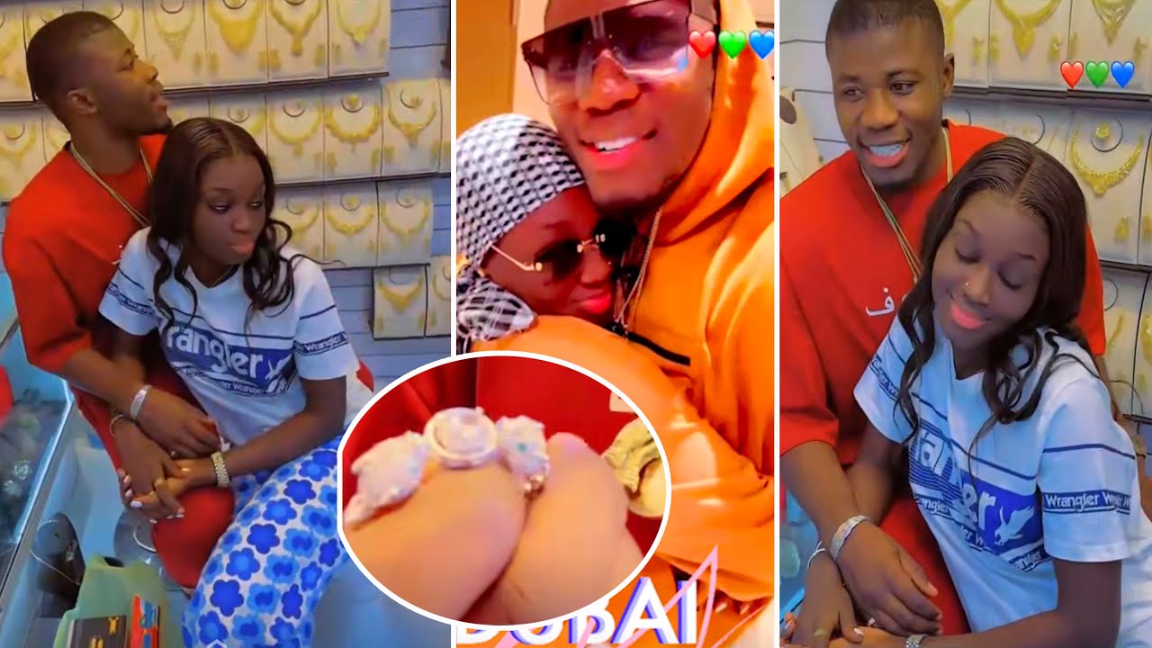 Magnifique Ndakhté offre un bracelet en diamant à son mari à Dubaï