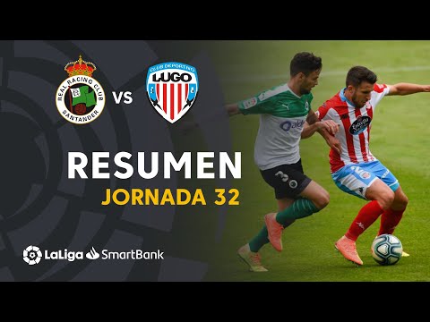 Resumen de Real Racing Club vs CD Lugo (1-2)