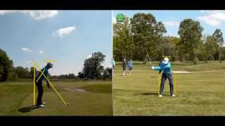 Alexander Noren, PGA European Tour Player Slow Motion Swing with Reference Lines