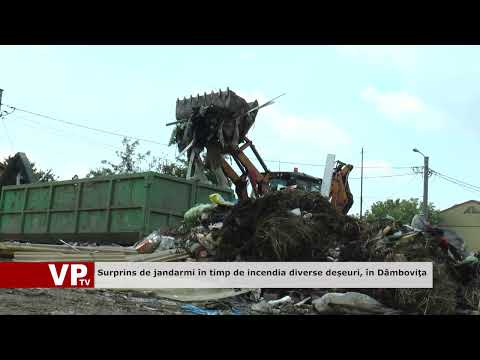 Surprins de jandarmi în timp de incendia diverse deșeuri, în Dâmboviţa