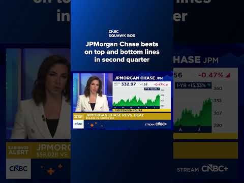 JPMorgan Chase beats on top and bottom lines in second quarter