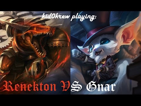 kid0krew playing: Renekton Vs Gnar Ep. 55