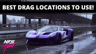 NFS Heat - BEST DRAG RACING LOCATIONS TO RACE AT!