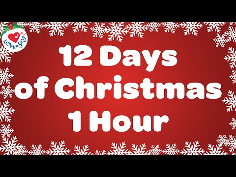 12 Days of Christmas 1 Hour with Lyrics 🎄 Christmas Songs and Carols