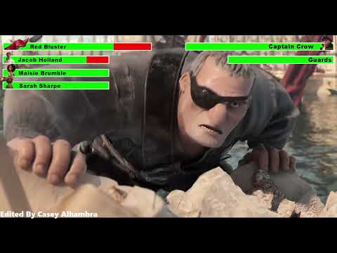 The Sea Beast (2022) Final Battle with healthbars