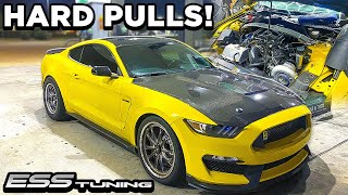 FIRST HARD PULLS In 950HP ESS Supercharged Shelby GT350!! *SCARY FAST*