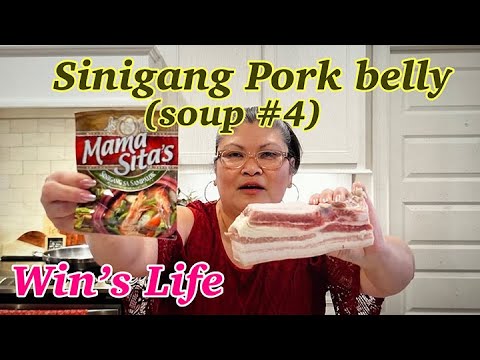 HOW TO MAKE SINIGANG PORK BELLY | ONE OF THE BEST FILIPINO DISH EVER! | SOUP #4 | WIN’S LIFE