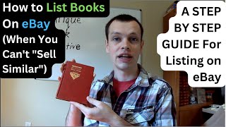 How to List Antique Books on EBAY the Hard Way - How to Make an eBay Listing