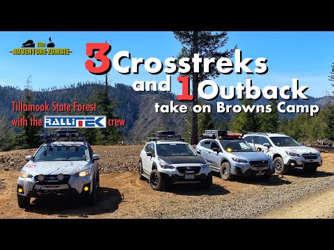 Three Lifted Crosstreks And An Outback Take On Browns Camp