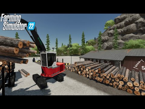 FS22 | logging timelapse | Loggers Paradise #13 | Unloading logs