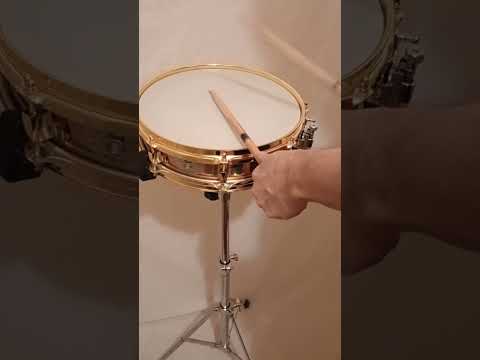 PEARL (SEE VIDEO) BRASS PICCOLO SNARE DRUM WITH BRASS HDWE-FREE SHIP TO C-USA! image 11