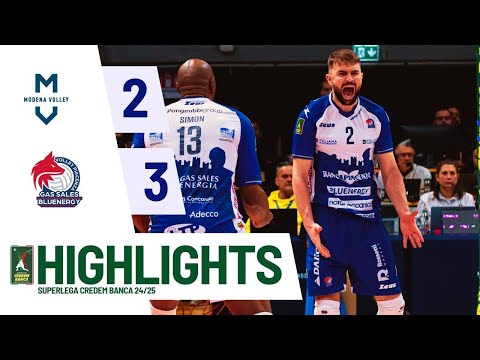 Valsa Group Modena vs. Gas Sales Bluenergy Piacenza - Superlega Credem Banca VBTV Match Highlights