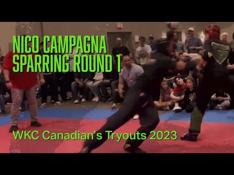 🤜🏻💥🤛🏻Nico Campagna - Sparring Round 1 - WKC Canadian Championships 2023