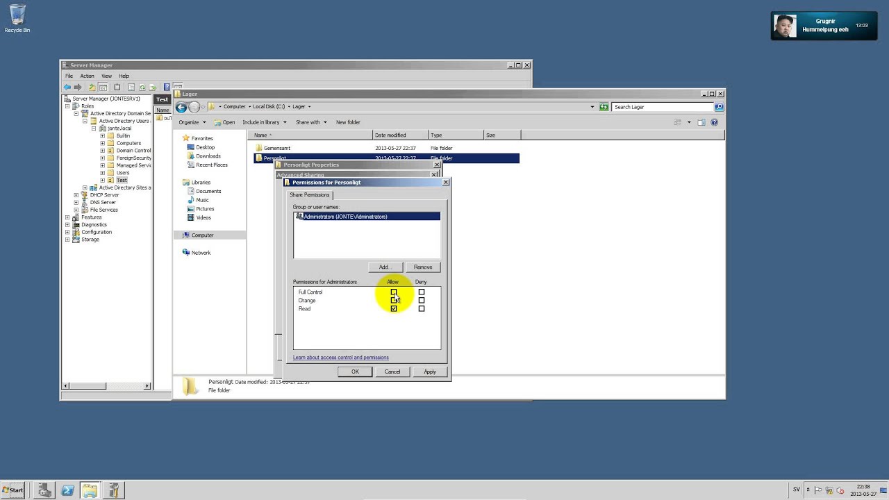 windows server 2008 basic configuration