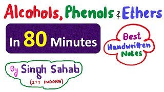 Alcohols, Phenols & Ethers  in one shot | Organic Chemistry class 12  NCERT | JEE NEET 2020