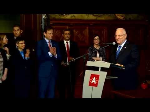 President Rivlin visits Antwerp, meets Mayor Bart De Wever, and Governor Cathy Berx