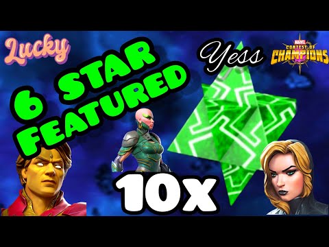 6 Star Featured Crystal Opening! 🍀 10X • Marvel Contest of Champions • MCOC •