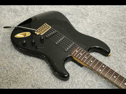 Vintage 1980's made YAMAHA ST400R S-Style Gold Parts Black finish w/Case Made in Japan image 26