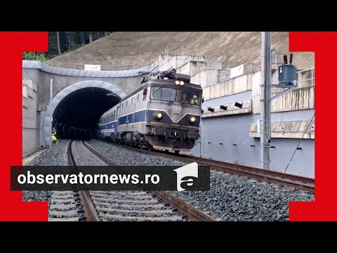 S-a deschis cel mai modern tunel feroviar din ţară, unde trenurile vor circula cu 160 km/h
