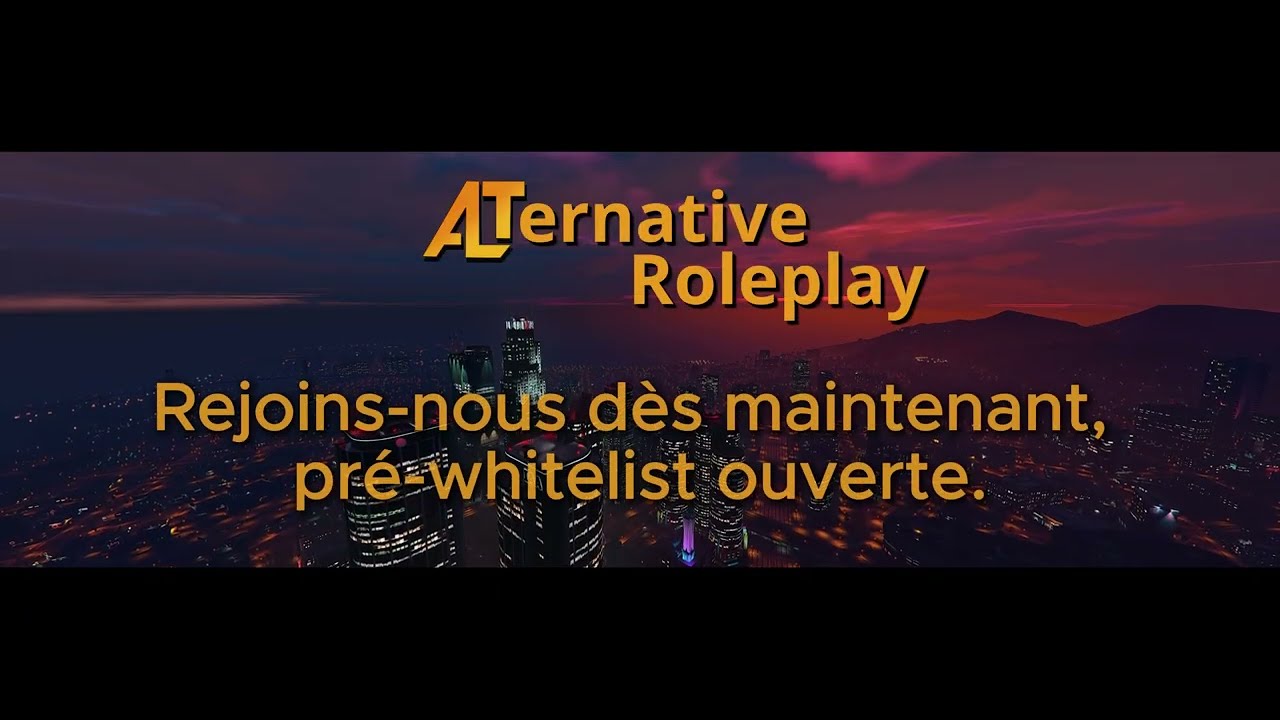 Aperçu vidéo de [FR] ALTernative RP | Whitelist 18+ |  Serious RP | Script Custom
