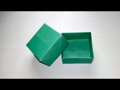 How To Make a Paper Box - Origami Box Tutorial - DIY Paper Gift Box Video