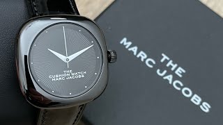 Marc Jacobs The Cushion Black on Black Ladies Watch (Unboxing) @UnboxWatches