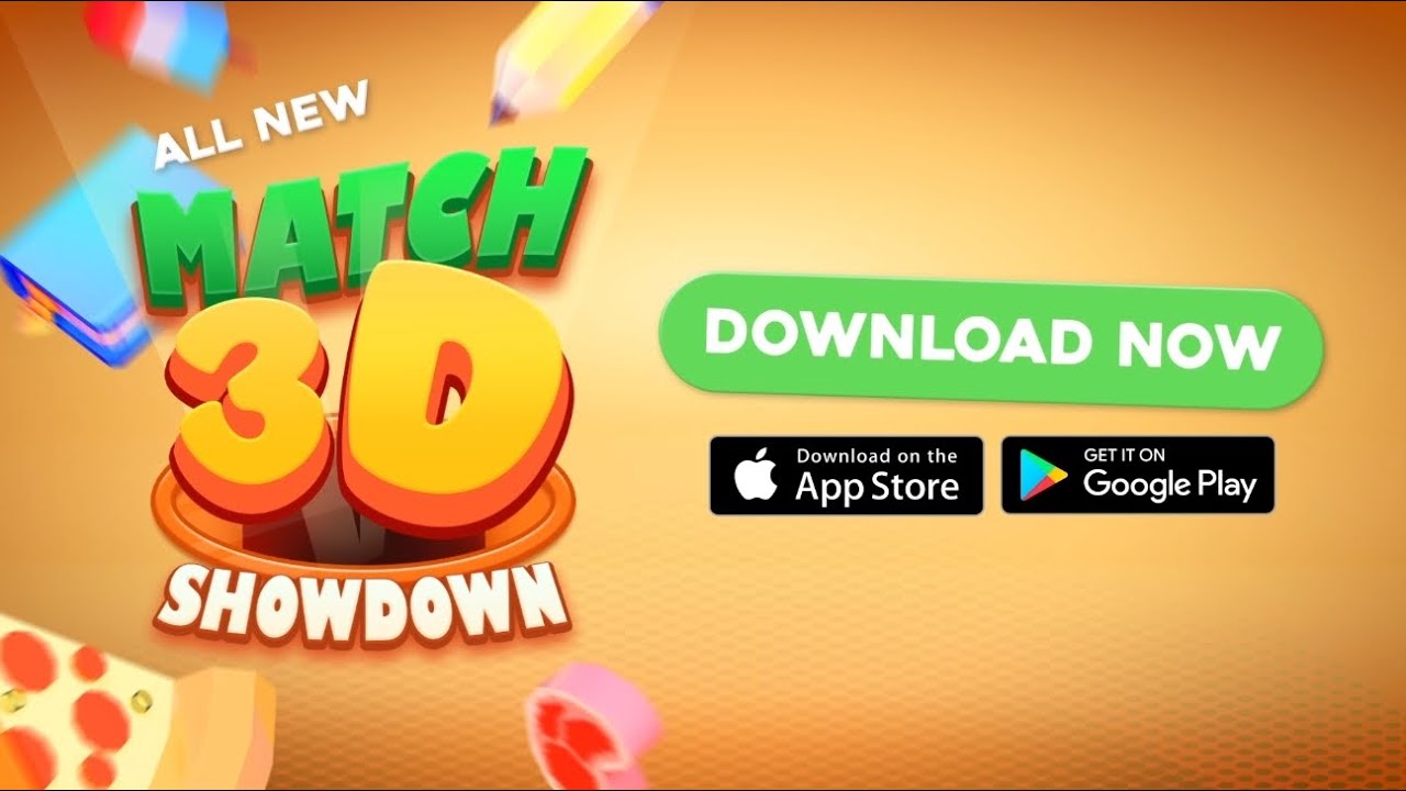 Match 3D Showdown - FREE to download now on iOS & Android!