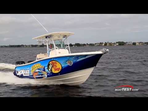 Mako 234 CC Test 2014 with 2 x 150-hp Mercury 4-stroke- By BoatTest.com