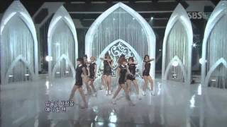 AFTER SCHOOL  - Let&#39;s Step Up + Shampoo @SBS Inkigayo 인기가요 201104501