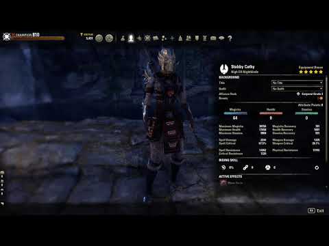 ESO - Magicka Nightblade PVE Build - 93.3k DPS! The Spectral Mage