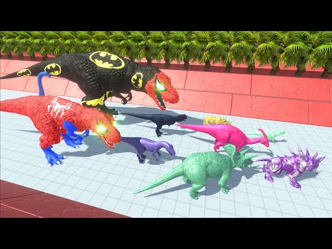 ESCAPE FROM BATSUPERMAN T REX - Animal Revolt Battle Simulator