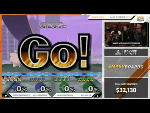 STR 2016 SSBM - Silent Wolf & Shroomed Vs. hungrybox & blea gelo Smash Melee Doubles Winners Finals