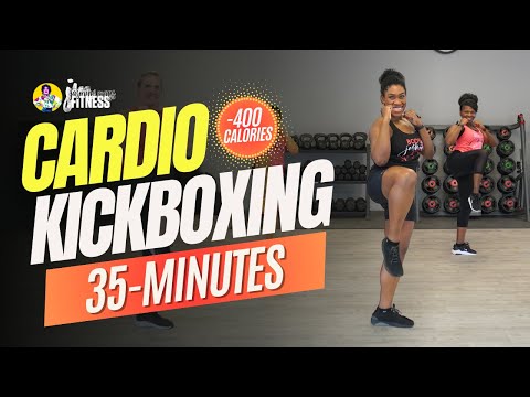 35-Minute Cardio Kickboxing Workout | Good Music | Weight Loss