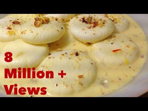 Rasmalai Recipe Video Rasmalai Recipe with Paneer/Cottage cheese by (HUMA IN THE KITCHEN) Video