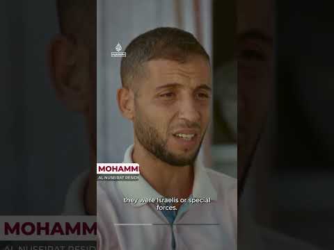 Survivors recall Israeli raid that killed 274 in Gaza refugee camp | AJ #shorts
