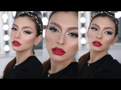 Video Bridal make-up with diamond sparkles & cranberry lips by Andra Papacu